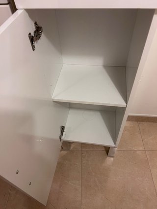 Mueble de baño alto blanco
