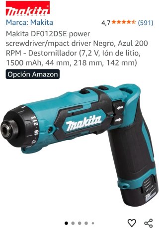 Makita DF012DSE Destornillador 7,2V