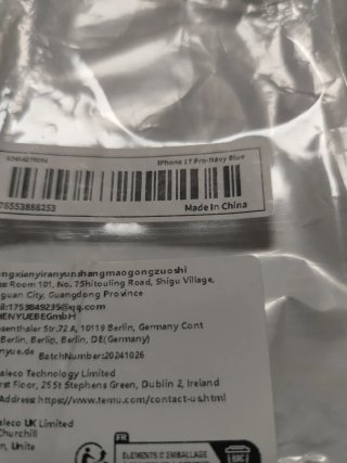 Funda iPhone 17 Pro Azul Oscuro