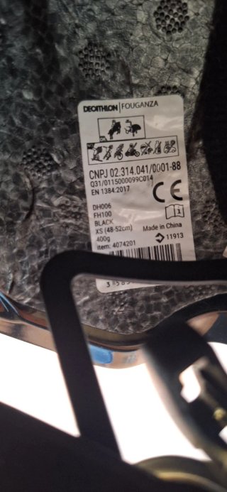 Casco equitación Fouganza Decathlon xs