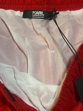 Bañador Karl Lagerfeld Rojo