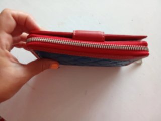 Cartera Pierre Cardin azul y roja