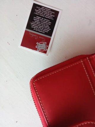 Cartera Pierre Cardin azul y roja