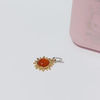 Colgante Sol Pandora Oro y Naranja