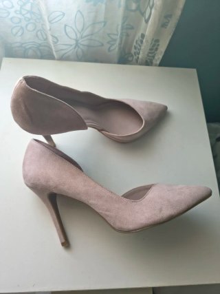 Zapatos de tacón ante rosa palo