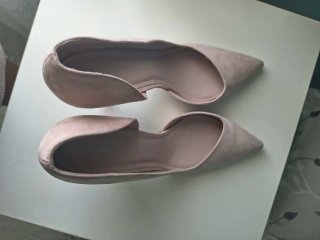 Zapatos de tacón ante rosa palo