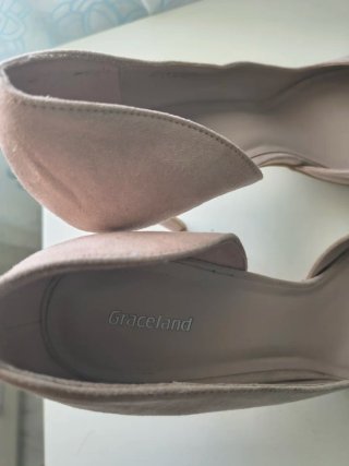 Zapatos de tacón ante rosa palo