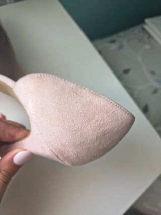 Zapatos de tacón ante rosa palo