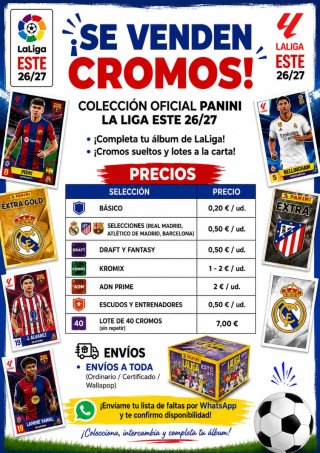 Cromos Panini LaLiga Este 26/27