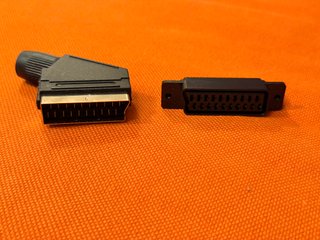 Set Connettori Euro SCART 21 Pin da Saldare 1M 1F
