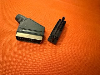 Set Connettori Euro SCART 21 Pin da Saldare 1M 1F