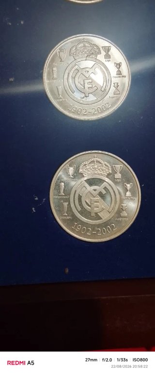 Moneda Real Madrid Centenario 1902-2002