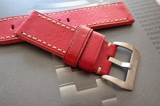 Correa para Panerai Piel Rojo 26mm