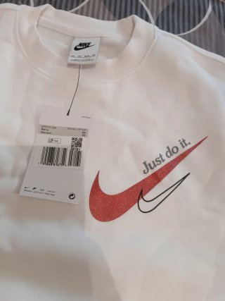 Sudadera Nike Blanca Logo Swoosh