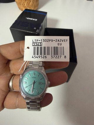 Casio LTP-1302PD Tiffany Mujer Plata/Turquesa