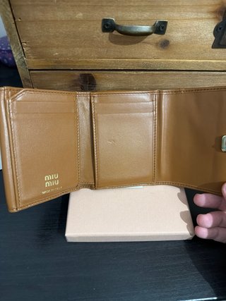 Portafoglio Miu Miu Portaf. Piccolo Patt Cognac