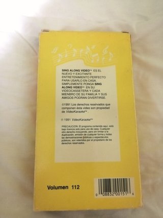 VHS Karaoke Sing Along Video Volumen 112