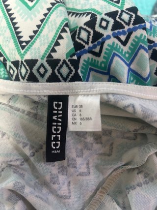 Vestido estampado geométrico