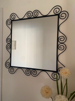Mueble recibidor consola cristal y metal