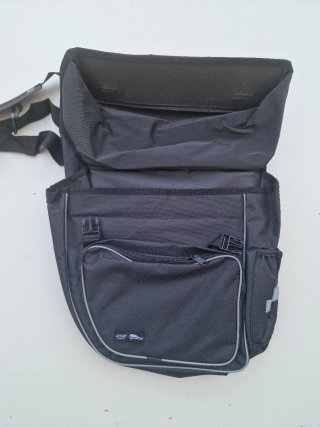 Crivit Bolsa Alforjas Bicicleta 64L Negra
