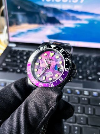 Reloj Automático Seiko Mod GMT – Esfera Mosaico