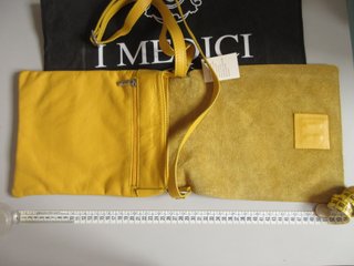 Borsa I Medici Pelle Gialla 21x25cm