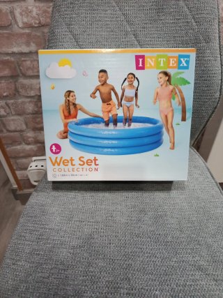 Piscina inflable azul