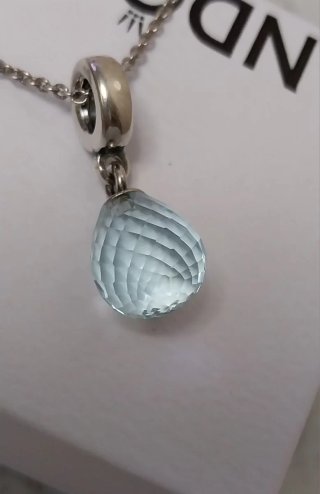 Charm Colgante Pandora Gota de hielo transparente
