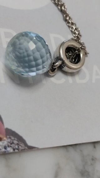 Charm Colgante Pandora Gota de hielo transparente