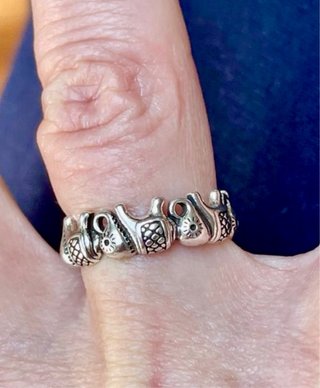 Anillo Plata 925 Elefantes