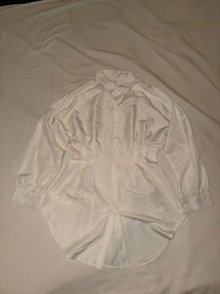 Camisa Vestido Talla M Blanca