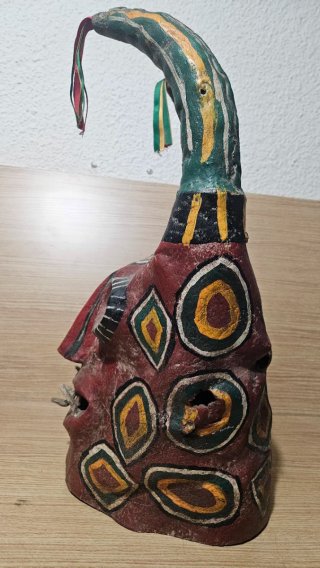 Máscara Diablo Cuero y Vidrio