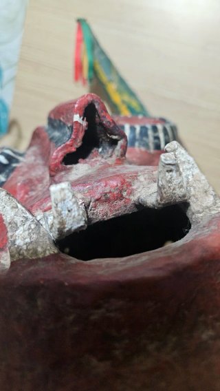 Máscara Diablo Cuero y Vidrio