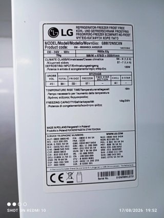 Nevera Marca LG No Frost