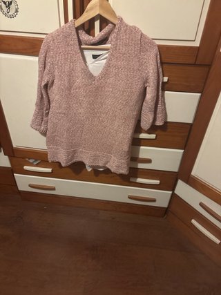 Jersey rosa y blanco