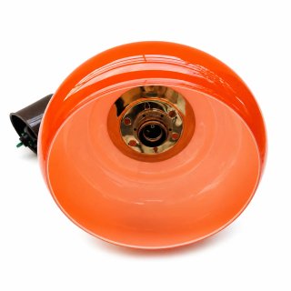 Candeeiro de teto vintage vidro laranja