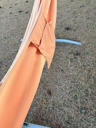 Hamaca IKEA Naranja con Soporte Metálico
