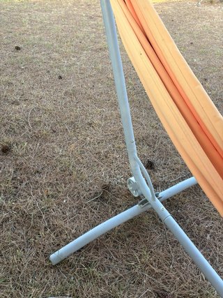 Hamaca IKEA Naranja con Soporte Metálico