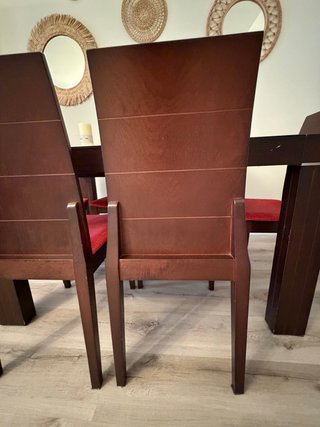 Mueble tv,mesa y sillas de salon Madera de wenge