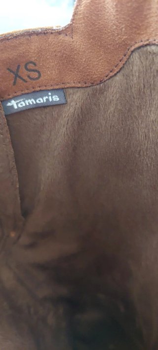 Botas de piel forradas Tamaris