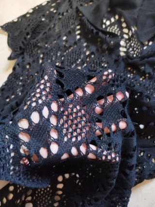 Camicetta donna nera in pizzo