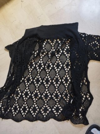 Camicetta donna nera in pizzo
