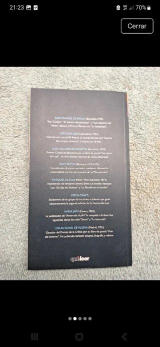 "Cuentos eróticos", varios autores.