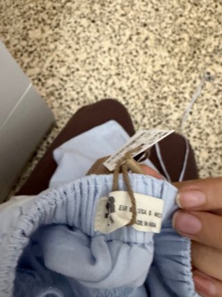 Vestido azul Stradivarius tirantes lazo