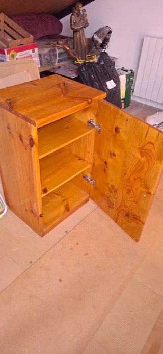 Mueble auxiliar pino 81x48x39