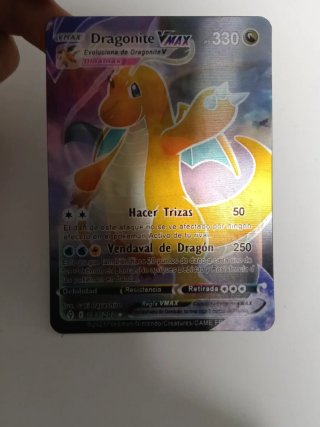 Dragonite VMAX 330 PS Carta Pokémon reversible