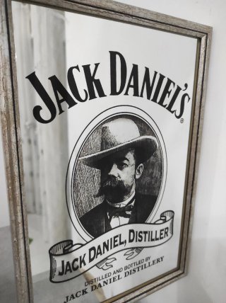 Specchio Jack Daniel's con cornice legno