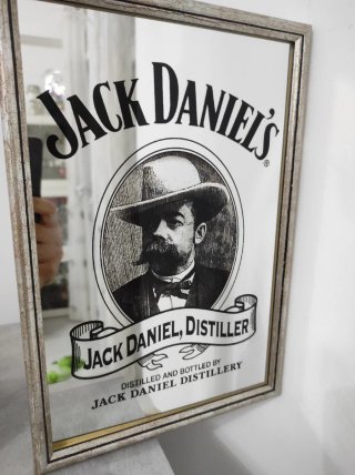 Specchio Jack Daniel's con cornice legno