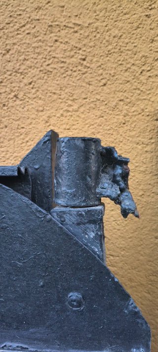 Puerta de garaje hierro forjado con dos hojas