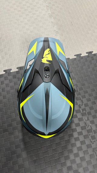 Casco Motocross Thor Sector Gris/Amarillo Talla S